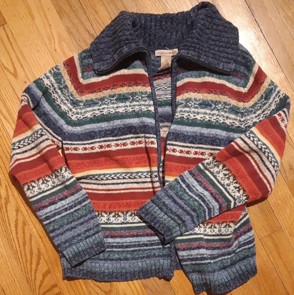Vintage Colorful Sweater Southwestern Pattern